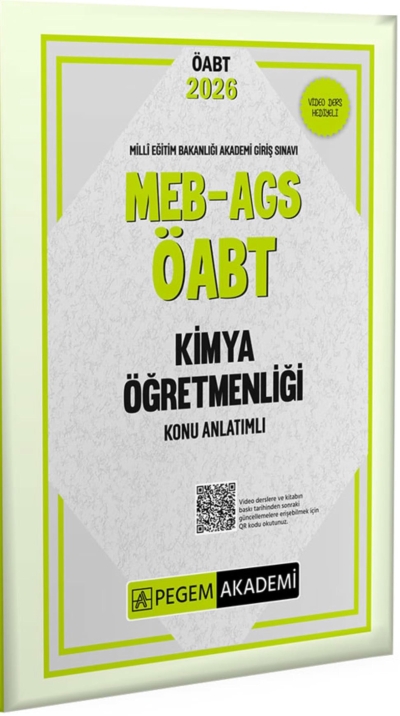 MEB-AGS-ÖABT Kimya Öğretmenliği Konu Anlatımlı Pegem Akademi Yayıncılık Zeta Fotokopi