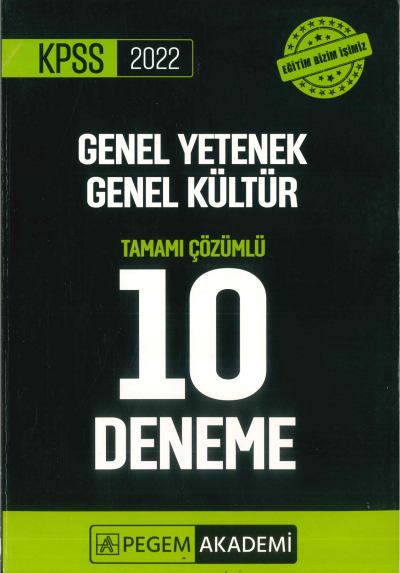 GKGY 10'LU PAKET DENEME ÇÖZÜMLÜ Zeta Fotokopi