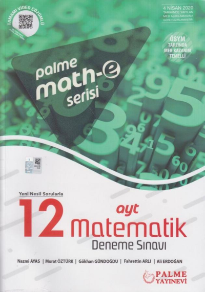 AYT Matematik 12 Deneme Sınavı Mathe Serisi Palme Yayınları Zeta Fotokopi