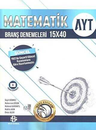 AYT Matematik 15 x 40 Branş Denemeleri Bilgi Sarmal Yayınları Zeta Fotokopi