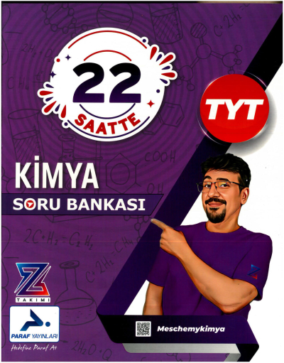 TYT 22 Saatte Kimya Soru Bankası PRF Paraf Yayınları Zeta Fotokopi