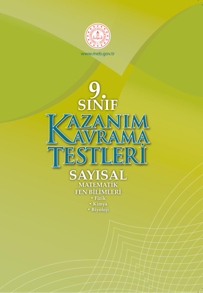 9. Sınıf Kazanım Kavrama Testleri (Sayısal) Zeta Fotokopi