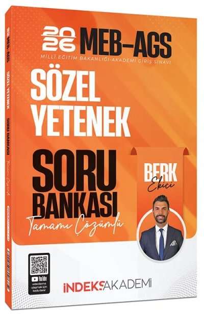 2026 MEB-AGS Sözel Yetenek Soru Bankası Çözümlü İndeks Akademi Yayıncılık Zeta Fotokopi