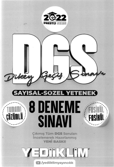 DGS SAYISAL SÖZEL YETENEK 8 DENEME ÇÖZÜMLÜ Zeta Fotokopi