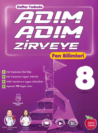 8. Sınıf Adım Adım Zirveye Fen Bilimleri Soru Bankası Newton Yayınları Zeta Fotokopi