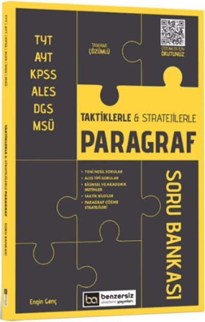 Taktiklerle ve Stratejilerle Paragraf Soru Bankası Benzersiz Akademi Yayınları Zeta Fotokopi