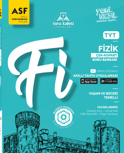TYT Fizik Çek Kopart Akıllı Soru Bankası Föyü Soru Kalesi Yayınları Zeta Fotokopi