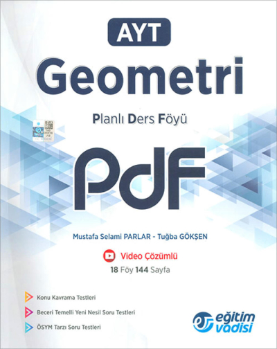 AYT Geometri Planlı Ders Föyü PDF Eğitim Vadisi Yayınları Zeta Fotokopi