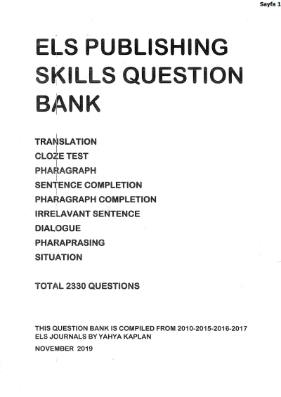 ELS Publishing Skills Question Bank Zeta Fotokopi