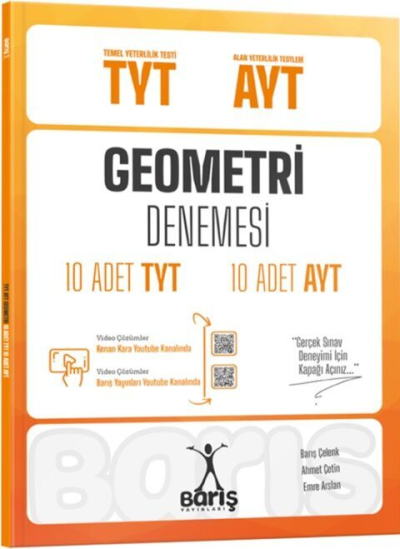 TYT AYT Geometri Denemesi 10 Adet TYT 10 Adet AYT Barış Yayınları Zeta Fotokopi