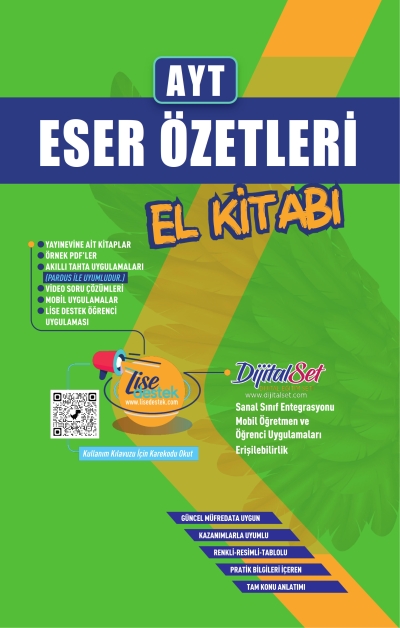 YKS AYT Eser Özetleri El Kitabı Yayın Denizi Yayınları Zeta Fotokopi