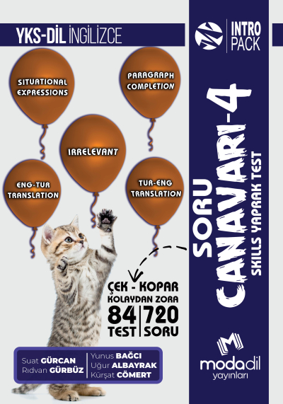 YKS-DİL (YDT) INTRO PACK SORU CANAVARI 4 Zeta Fotokopi