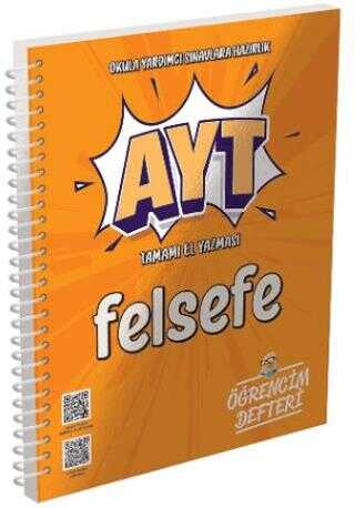 AYT Felsefe Öğrencim Defteri Murat Yayınları Zeta Fotokopi