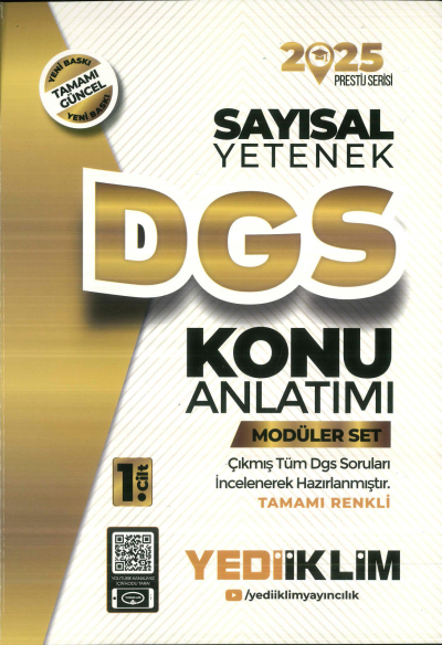YEDİİKLİM DGS SAYISAL KONU ANLATIM 2025 Zeta Fotokopi