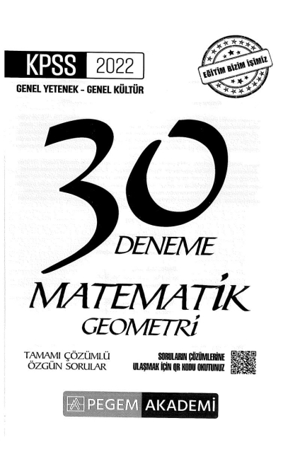 30LU MATEMATİK ÇÖZÜMLÜ DENEME Zeta Fotokopi