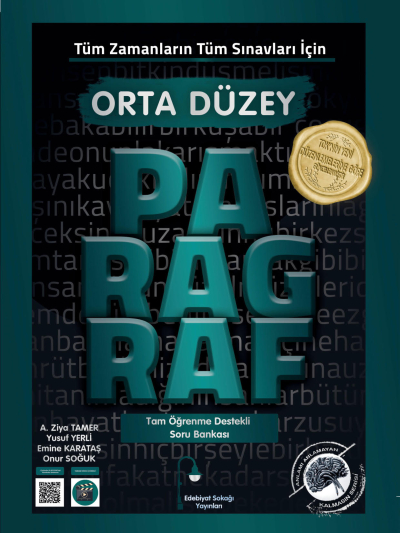 Tüm Zamanların Tüm Sınavları İçin Orta Düzey Paragraf Soru Bankası Edebiyat Sokağı Zeta Fotokopi