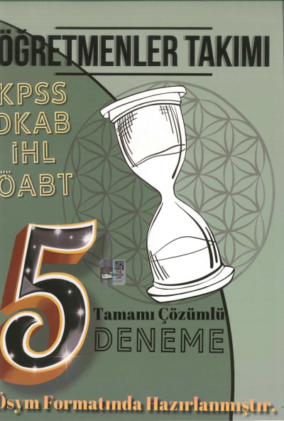 ÖĞRETMENLER TAKIMI DKAB İHL TAMAMI ÇÖZÜMLÜ 5 DENEME Zeta Fotokopi