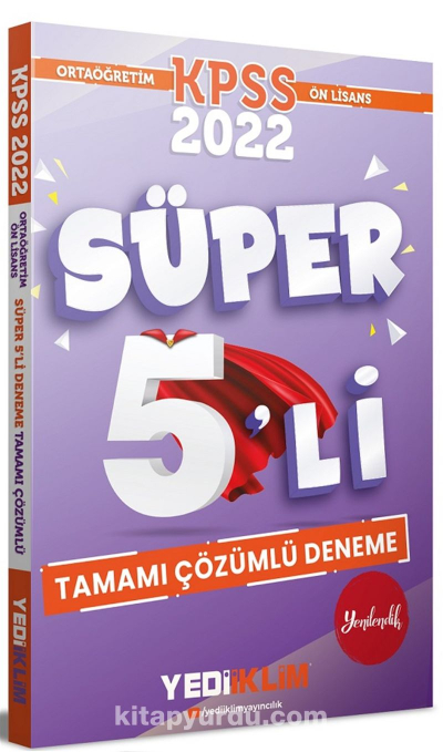 KPSS Ortaöğretim Ön Lisans Genel Yetenek Genel Kültür Tamamı Çözümlü Süper 5 li Deneme Zeta Fotokopi