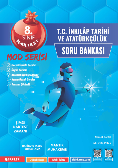 8. Sınıf Mod T.C. İnkılap Tarihi Ve Atatürkçülük Soru Bankası Nartest Yayınları