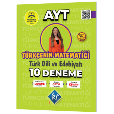 Gamze Hoca Türkçenin Matematiği AYT Türk Dili ve Edebiyatı 10 Deneme KR Akademi Zeta Fotokopi