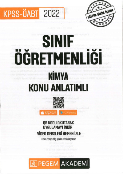 SINIF ÖĞRETMENLİĞİ KİMYA KONU ANLATIMLI Zeta Fotokopi