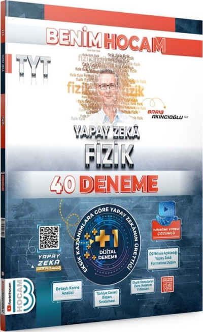 2025 TYT Yapay Zeka Fizik 40 Deneme Benim Hocam Yayınları