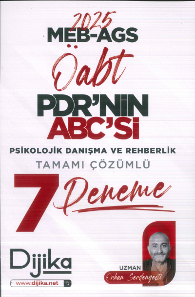 2025 MEB AGS ÖABT PDR nin ABC si Tamamı Çözümlü 7 Deneme Sınavı Dijika Yayınları Zeta Fotokopi
