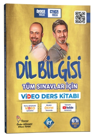 Önder Hoca & Ethem Hoca Tüm Sınavlar İçin Dil Bilgisi Video Ders Kitabı KR Akademi Yayınları Zeta Fotokopi