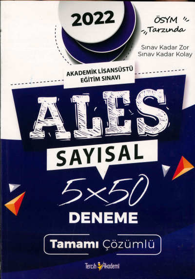 ALES SAYISAL 5x50 DENEME TAMAMI ÇÖZÜMLÜ Zeta Fotokopi