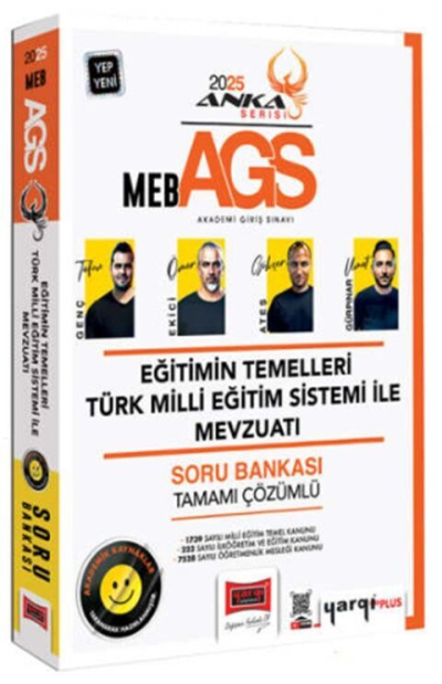 2025 MEB AGS Eğitimin Temelleri ve Türk Milli Eğitim Sistemi ile Mevzuatı Soru Bankası Çözümlü Anka Serisi Yargı Yayınları Zeta Fotokopi