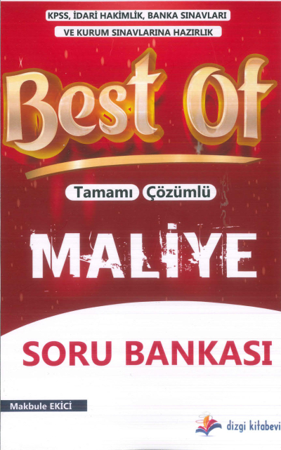 2025 Best Of Tamamı Çözümlü Maliye Soru Bankası Makbule Ekici Dizgi Kitap Zeta Fotokopi