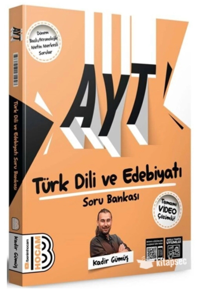 AYT Türk Dili ve Edebiyatı Soru Bankası Video Çözümlü Benim Hocam Yayınları Zeta Fotokopi