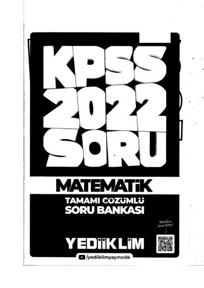 2022 KPSS GY GK MATEMATİK Soru Bankası MODÜLER Zeta Fotokopi