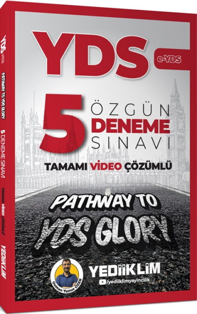 YDS Tamamı Video Çözümlü Özgün 5 Deneme Sınavı Yediiklim Yayınları Zeta Fotokopi