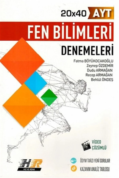 AYT Fen Bilimleri 20x40 Denemeleri Hız ve Renk Yayınları Zeta Fotokopi