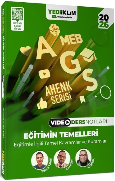 2026 MEB-AGS Eğitimin Temelleri Video Ders Notları Ahenk Serisi Yediiklim Yayınları