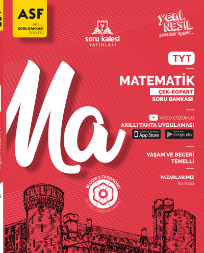 TYT Matematik Çek Kopart Akıllı Soru Bankası Föyü ASF Soru Kalesi Yayınları Zeta Fotokopi