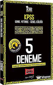 KPSS Genel Yetenek Genel Kültür Son Çıkış Tamamı Çözümlü 5 Deneme