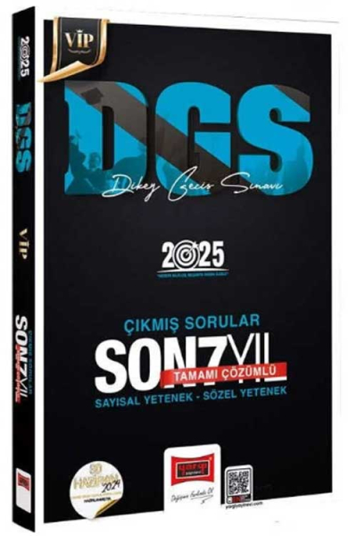 2025 DGS VİP Sayısal Sözel Yetenek Tamamı Çözümlü Son 7 Yıl Çıkmış Sorular Yargı Yayınları Zeta Fotokopi
