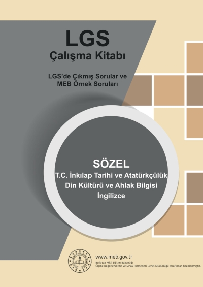LGS Çalışma Kitabı SÖZEL (İnkılap Tar. Atatürkçülük Din Kül. İngilizce) Zeta Fotokopi