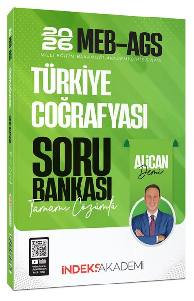 2026 MEB-AGS Türkiye Coğrafyası Soru Bankası Çözümlü Alican Demir İndeks Akademi Yayıncılık Zeta Fotokopi