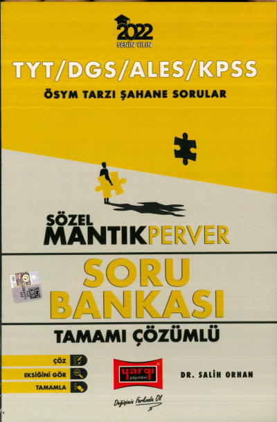 ÖSYM TARSI ŞAHEN SORULAR SÖZEL MANTIK PERVER SORU BANKASI Zeta Fotokopi
