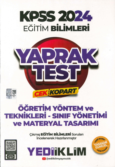 ÖYT- SINIF YÖNETİMİ VE MATERYAL TASARIM YAPRAK TEST Zeta Fotokopi