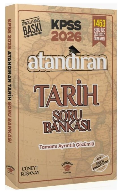 2026 KPSS Tarih Soru Bankası Atandıran Yayıncılık Zeta Fotokopi