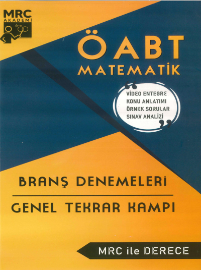 ÖABT İLKÖĞRETİM MATEMATİK BRANŞ DENEMELERİ GENEL TEKRAR KAMPI MRC İLE DERECE Zeta Fotokopi
