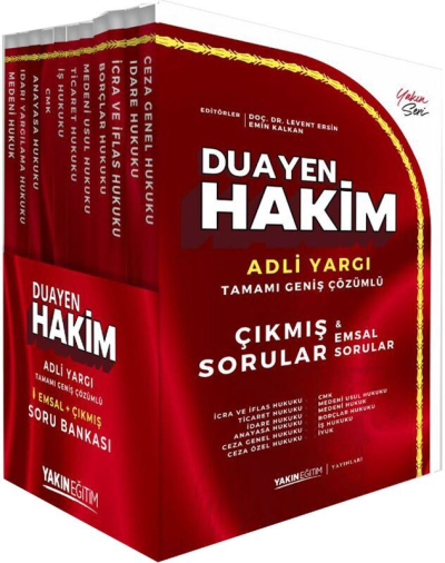 Duayen Hakim Çıkmış & Emsal Adli Yargı Soru Bankası Seti Zeta Fotokopi
