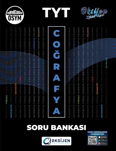 TYT Coğrafya Soru Bankası Oksijen Yayınları Zeta Fotokopi