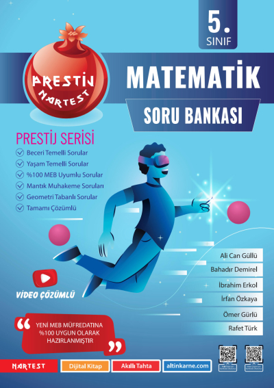 5. Sınıf Prestij Matematik Soru Bankası Nartest Yayınları Zeta Fotokopi