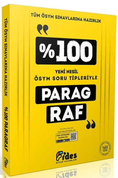 % 100 ÖSYM Soru Tipleriyle Paragraf Fides Yayınları Zeta Fotokopi