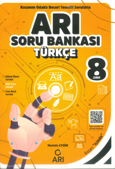 8. Sınıf Türkçe Arı Soru Bankası Zeta Fotokopi